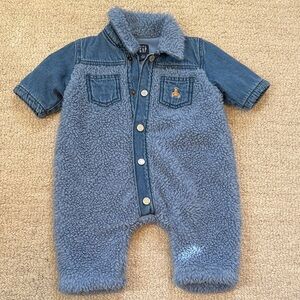 GAP Denim and Fleece Kids one piece 0-3 month